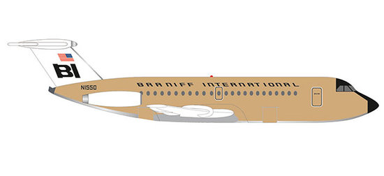BAC 1-11-200 - Braniff International Jelly bean Ochre